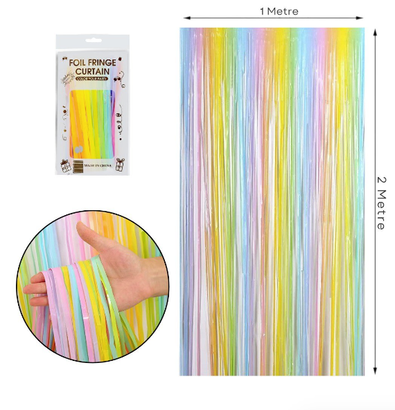 İthal Metalize Renkli Arka Plan Perdesi 2x1 m